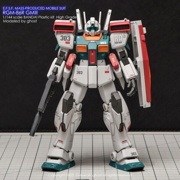 HGUC 1/144 RGM-86RジムIII専用水転写式デカール ガンプラ プラモデル