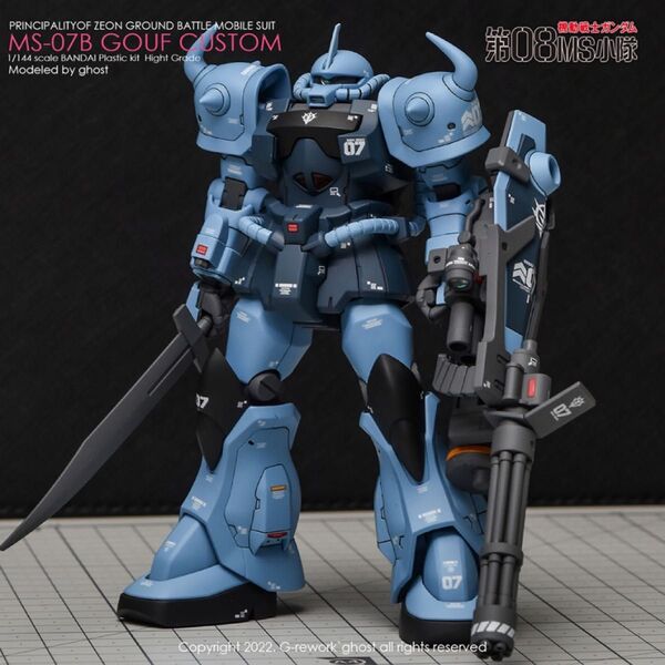 HG 1/144 グフ・カスタム 用水転写式デカール 他社製 ガンダム ガンプラ プラモデル