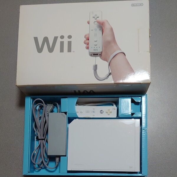 Wii 本体 ホワイト リモコン×1 ヌンチャク×1
