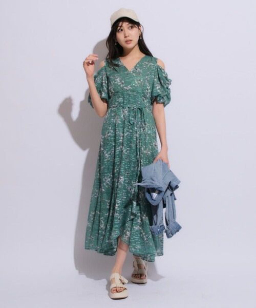 Mystrada カシュクール プリント ワンピ マイストラーダ 38