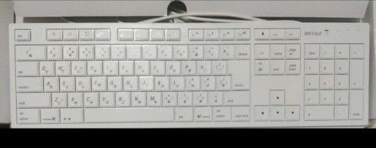 美品◎ BUFFALO Wired Full Keyboard for Mac