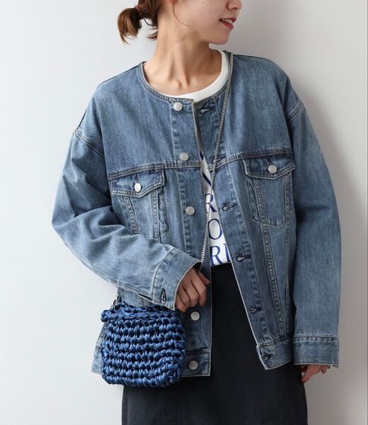 JOURNAL STANDARD relume デニムジャケット ブルー ノーカラージャケット