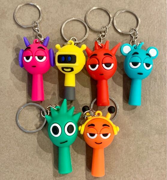 スプランキーキーホルダー 6個セット まとめ売り