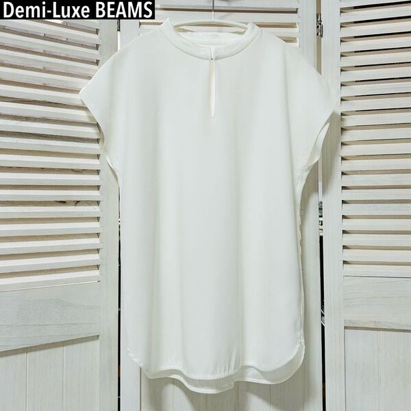 Demi-Luxe BEAMS サテンステッチ ブラウス 38