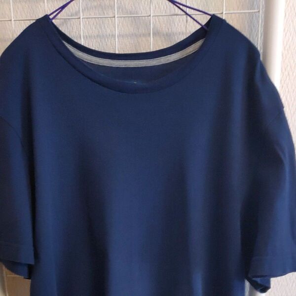 週末お買い得!美品 【POLO RALPHLAUREN】半袖 Tシャツ ダークネイビー系 Mサイズ相当 Sサイズ ビッグシルエット