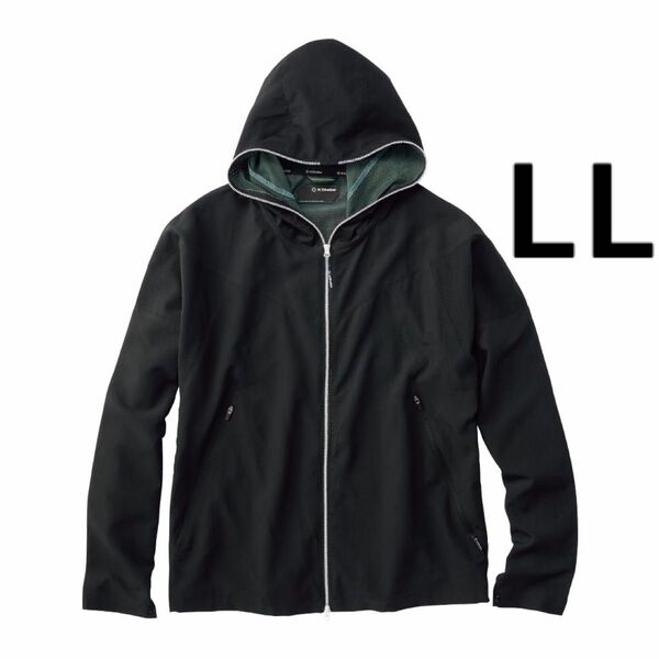 ワークマン エックスシェルター暑熱フーディー LL ブラック 新品 UV パーカー Xshelter 熱中症対策 日焼け対策