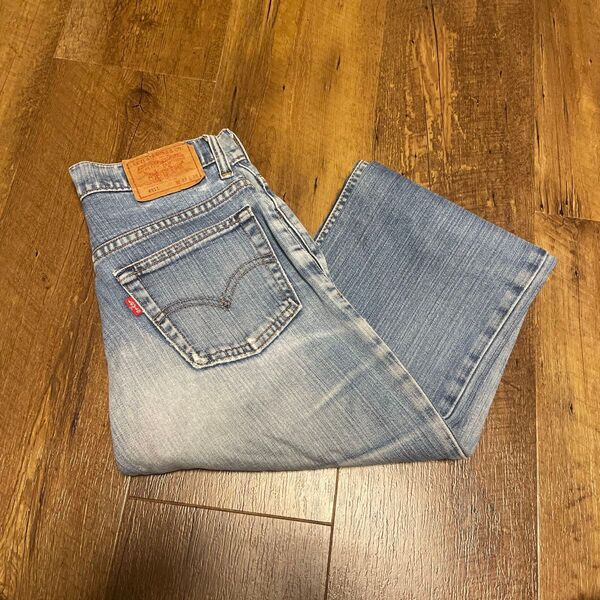 Levi's 511 リーバイス ジーンズ デニムパンツ ジーパン 古着アメカジストレートデニムホワイトブルーメンズ 28/32