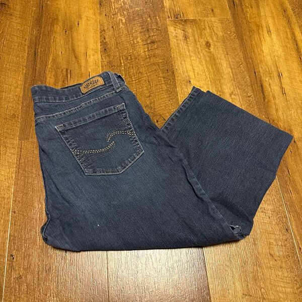 Levi's signature リーバイス ジーンズ デニムパンツ デニム 古着 ジーパン濃紺アメカジフレアブーツカット M L