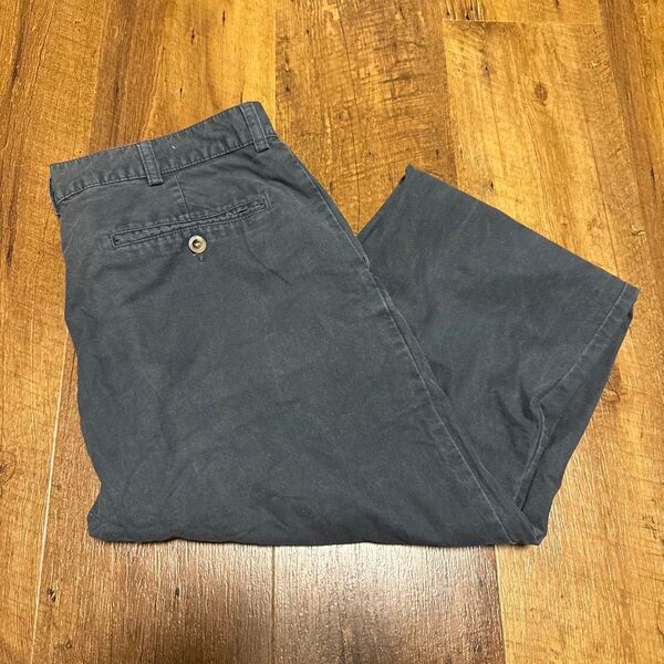 LL.Bean ネイビーカジュアルストリートスラックスチノパンメンズワークパンツグランパゴアアウトドア 32/30