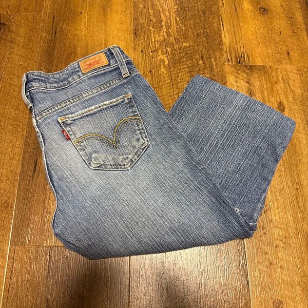Levis518 リーバイス デニムパンツ ジーンズ デニム フレアブーツカットアメカジメンズレディース M Lサイズ