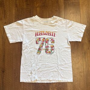 00s GOMEZ vintage 古着 半袖Tシャツ Tシャツ 白 半袖 ホワイト Hawaiiプリントボックスシルエット M