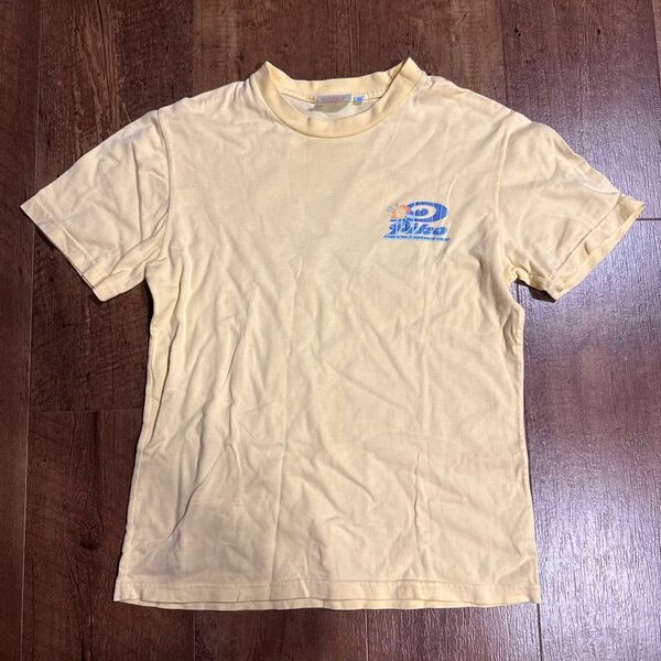 y2k 00s PIKO Tシャツ 半袖 半袖Tシャツ ワンポイント イエロー バックプリント サーファー レディース Mサイズ