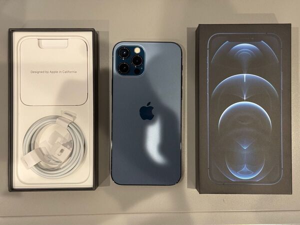 Apple iPhone12 Pro SIMフリー 128GB パシフィックブルー 中古美品
