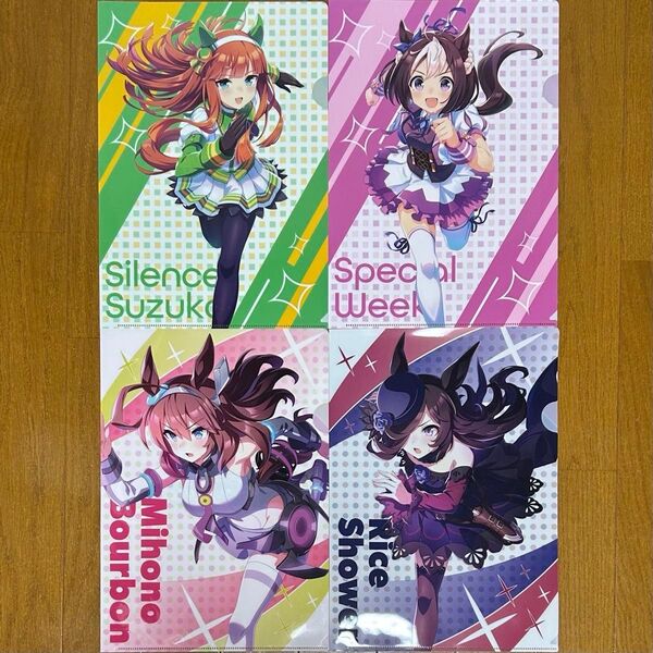 ウマ娘プリティダービー × リアル脱出ゲーム クリアファイル4枚セット +限定オリジナルポストカード