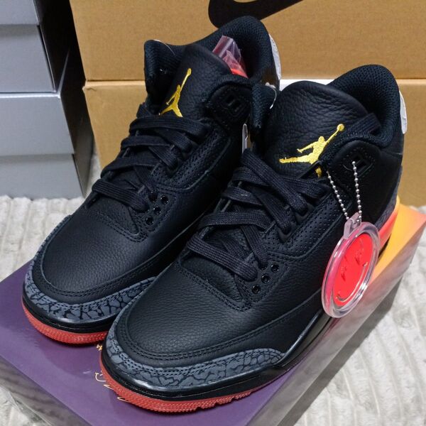 未使用新品 NIKE AIR JORDAN 3 RETRO SP J Balvin 23.5cm