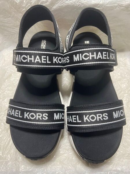 MICHAEL KORS サンダル ロゴ入り ブラック 箱あり