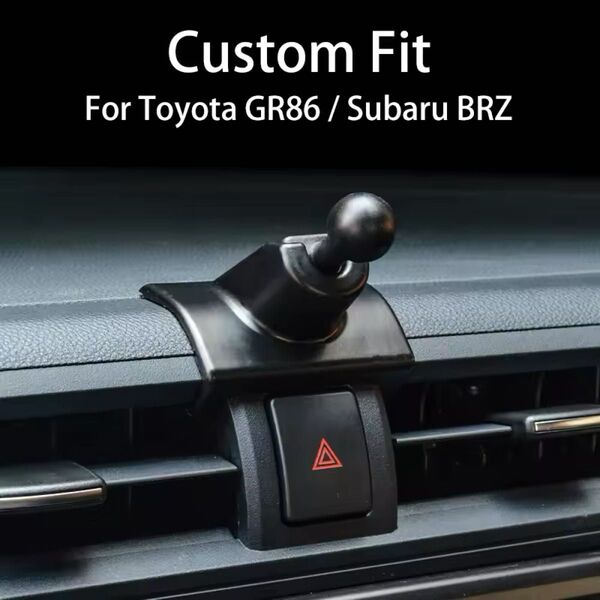中古美品 トヨタGR86 スバルBRZ 専用 車載 スマホホルダー ベース + MagSafe 充電スタンド ZN8 ZD8