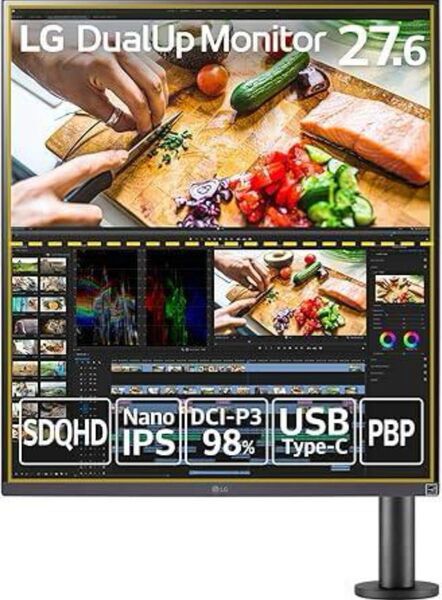 ほぼ未使用 LG デュアルアップ モニター 28MQ780-B 27.6インチ