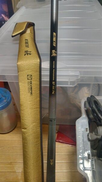 渓流竿 OLYMPIC ISTRUCTER 峡(HAZAMA)57EX 中古 トップから3番補修品