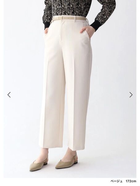 今期 新品 Aga ヤマダヤベルト付ストレートパンツ スラックス パンツ