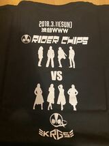 未使用 RIDER CHIPS 仮面ライダーGIRLS 兄妹バトル 2018.3.11 渋谷WWWライブTシャツ Sサイズ_画像5