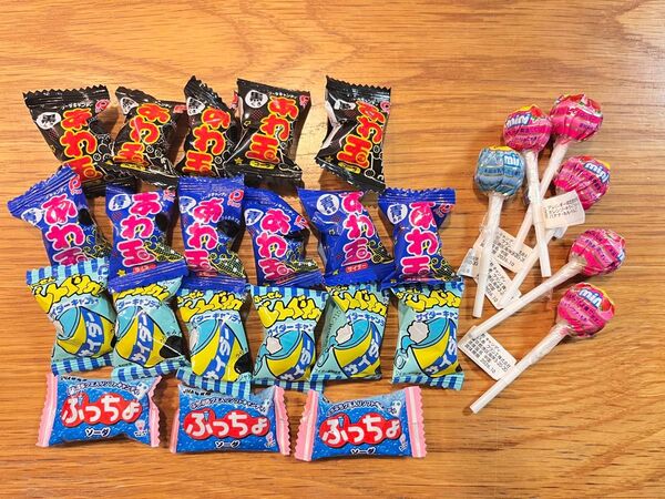 【景品お菓子まとめ売り26個】あわ玉&どんぐりふーせんガム&ぷっちょ&チュッパチャップス★アミューズメント景品