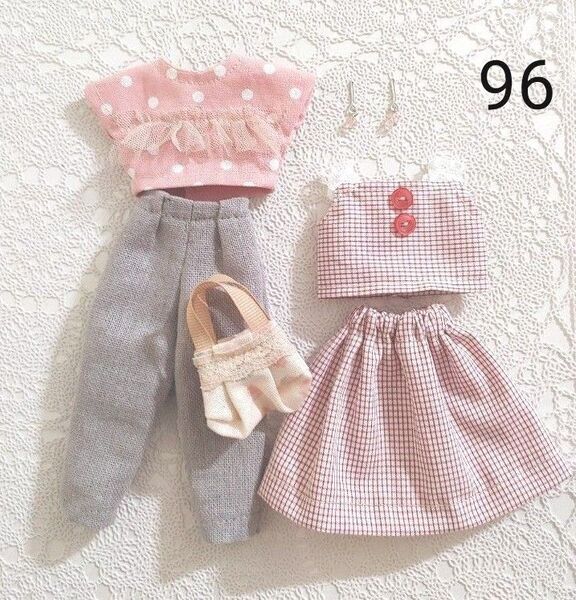 リカちゃん ハンドメイド ドール服 6点セット 現品限り お買い得 少々難あり