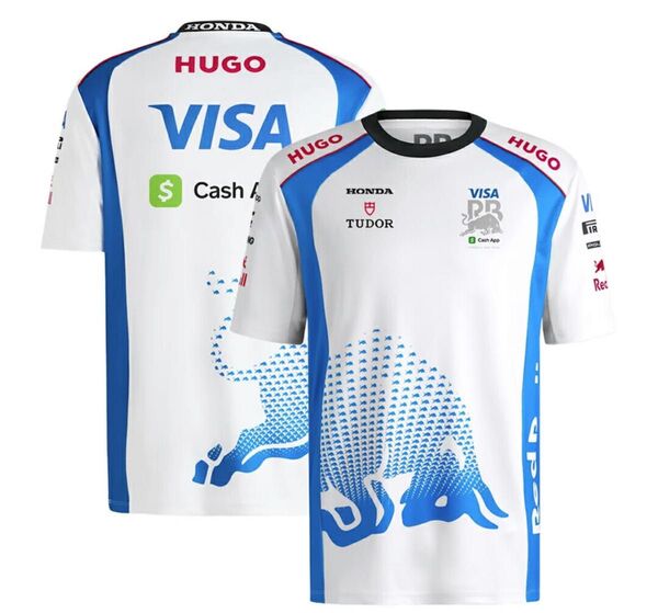 新品 2025 レーシングブルズ レプリカ Tシャツ HUGO BOSS社製 Lサイズ F1 角田裕毅 Racing Bulls
