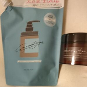 cocone クレイクリームシャンプー(リペア)詰め替え 400g×1個 ヘアマスク180g