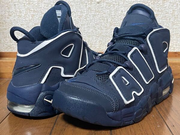 NIKE WMNS AIR MORE UPTEMPO "OBSIDIAN" 24.0cm