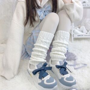 レッグウォーマー 40cm 冷え対策 冷房対策 トレンド おしゃれ 可愛い ヨガ バレエ ダンス エクササイズ ルーズソックス