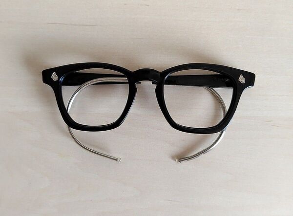 ヴィンテージ American optical アメリカンオプティカル セーフティ メガネ ブラック