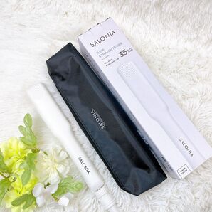 新品 未使用 SALONIA サロニア ストレートヘアアイロン 35mm 白