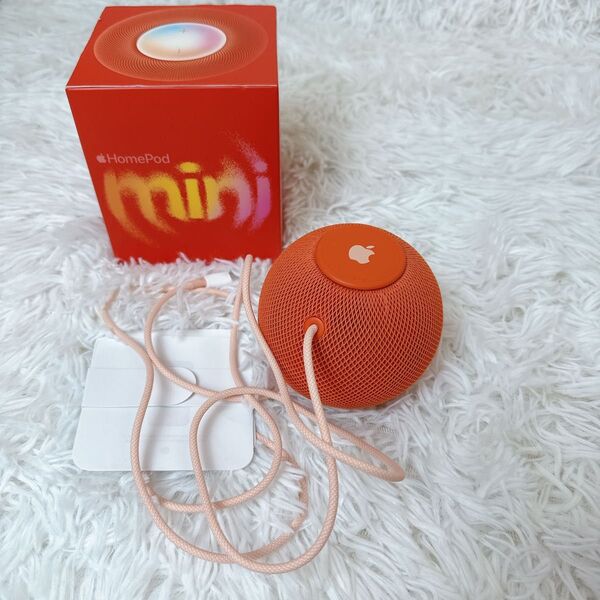 美品 APPLE HOMEPOD MINI オレンジ