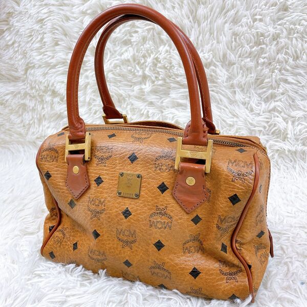 可愛い MCM エムシーエム ヴィセトス 2WAY ミニボストンバッグ ハンドバッグ