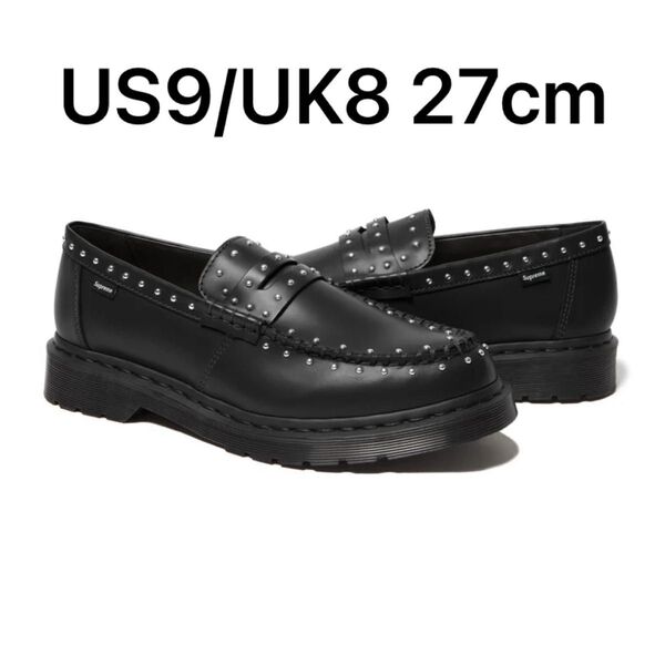 Supreme/Dr. Martens Studded Penton Loafer Black 27cm US9/UK8