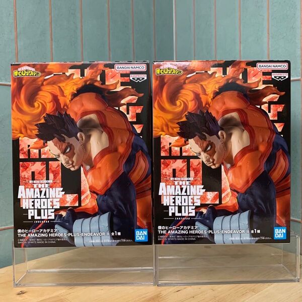 僕のヒーローアカデミア THE AMAZING HEROES PLUS ENDEAVOR Ⅱ フィギュア 2個セット 未開封