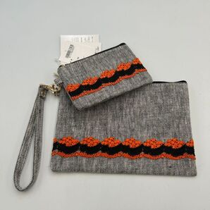 近沢レース リネンポーチ 2個セット いくら