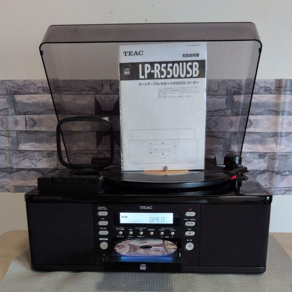 極上品!TEAC LP-R550USB ターンテーブル/カセット付きCDレコーダー