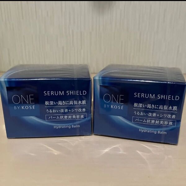 新品★コーセー ONE BY KOSE セラム シールド 40g バーム状密封美容液 2個