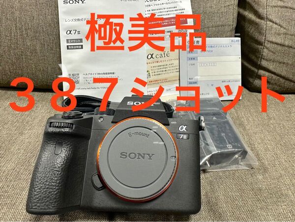 極美品 SONY α7 III ILCE-7M3 ボディ 387ショット