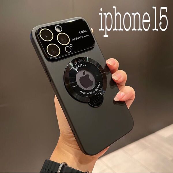 iphone15 スマホケース TPU カバー レンズ保護カバー 黒 ブラック
