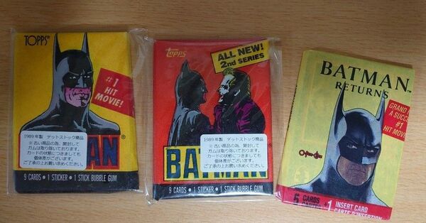 TOPPS バットマン カード 1989年製 デッドストック DC 当時物