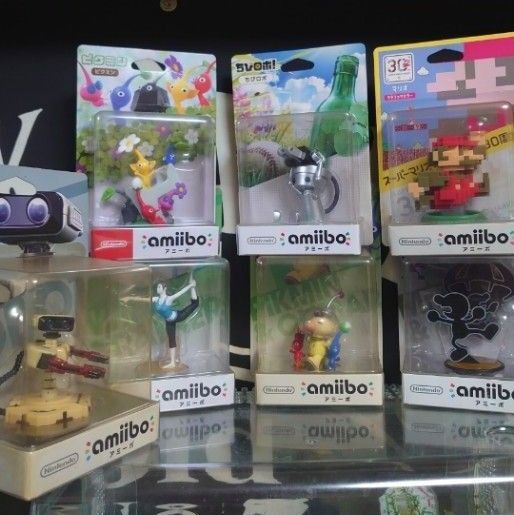 amiibo 任天堂 未使用7個セット アミーボ マリオ ピクミン ちびロボ スイッチ Switch