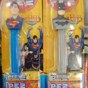 ペッツ PEZ 当時物 未開封 ジャスティス・リーグ スーパーマン バットマン レア おまけ未開封ペッツ1本付き