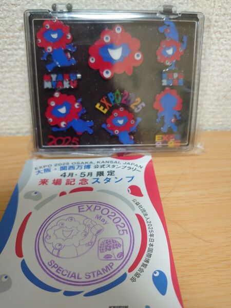 【未開封】大阪万博 限定 ミャクミャク ピンバッジ 6個セット 万博 おまけ付き