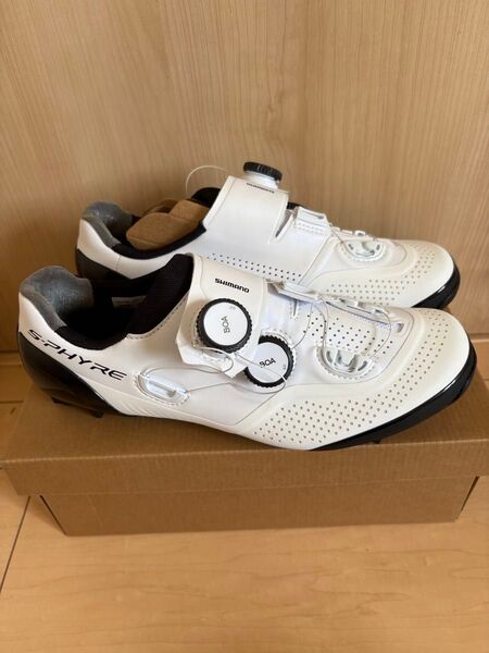 新品!SHIMANO SH-RC902 40.5 SPDシューズ 白