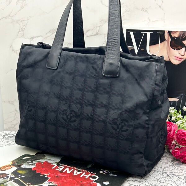 ★極美品★ CHANEL シャネル ニュートラベルライン トートバッグ MM