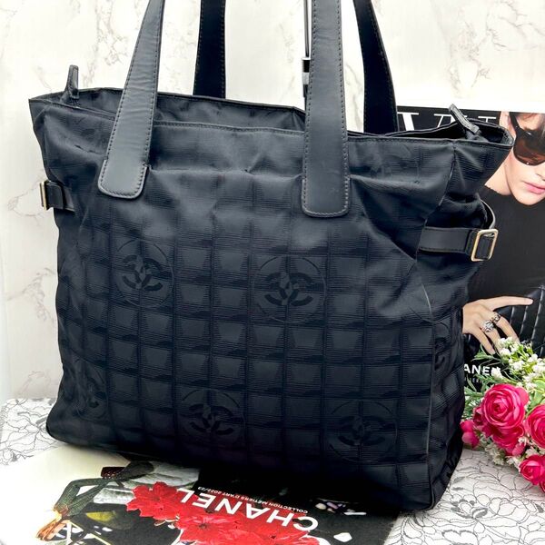 ★美品★ CHANEL シャネル ニュートラベルライン トートバッグ GM