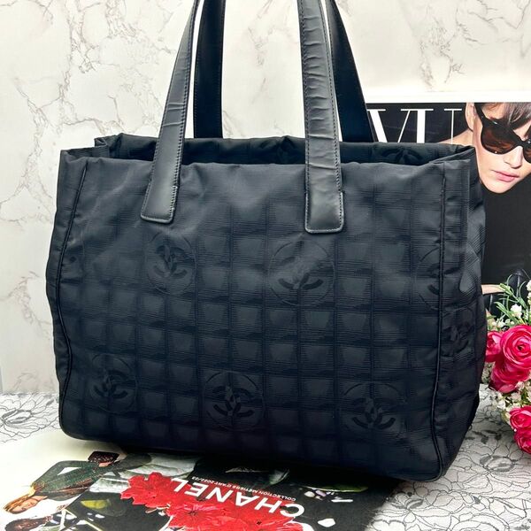 ★極美品★ CHANEL シャネル ニュートラベルライン トートバッグ MM
